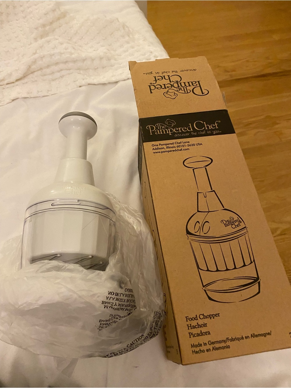 Pampered chef manual food chopper
